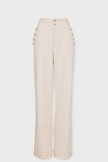 Elegantne pantalone širokog kroja Tiffany Production